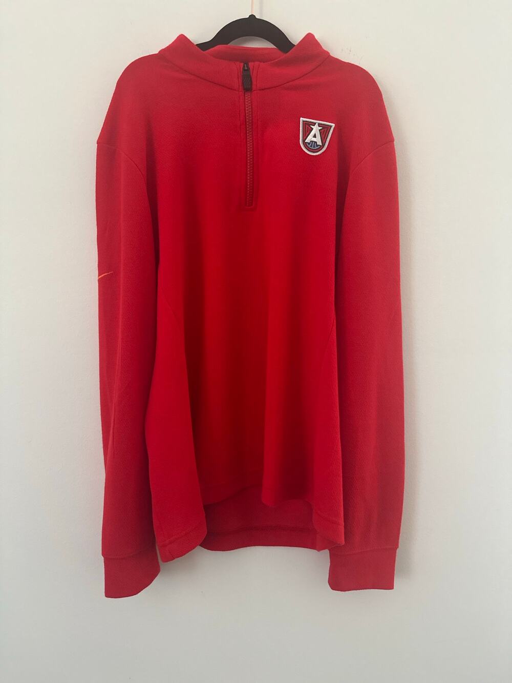 Nike Atlanta Dream Dri-Fit Quarter Zip Top Women Medium Red Championship Issued